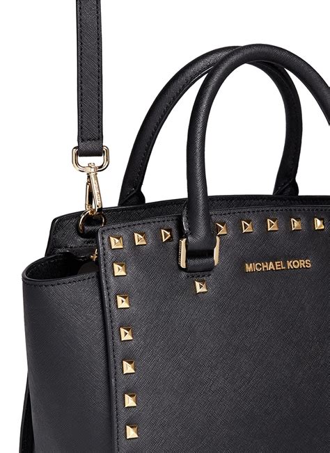 michael kors selma studded bag medium|Michael Kors selma handbags.